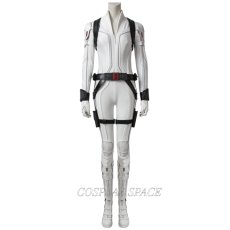 Photo1: Black Widow Natasha Romanoff  White suit Cosplay Costume (1)