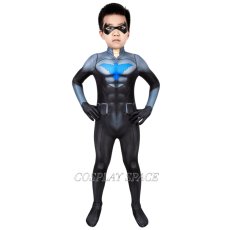 Photo2: Nightwing Son of Batman Cosplay Costume Kids (2)