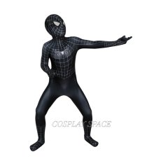 Photo1: Spider-Man 3 Eddie Brock / Venom Cosplay Costume Kids (1)