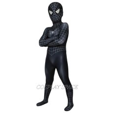 Photo2: Spider-Man 3 Eddie Brock / Venom Cosplay Costume Kids (2)