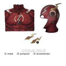 Photo8: Injustice 2 The Flash Cosplay Costume Kids (8)