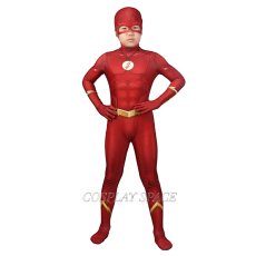 Photo1: The Flash Season 5 Barry Allen Cosplay Costume Kids (1)