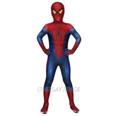 Photo2: The Amazing Spider-Man   Spiderman Peter·Parker Cosplay Costume Kids (2)