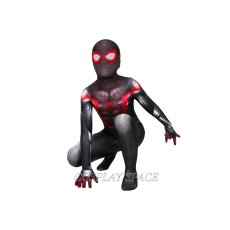 Photo1: Spider Man PS5 Miles Morales Cosplay Costume Kids (1)