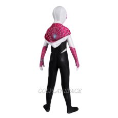 Photo2: Spider-Man: Across The Spider-Verse Gwen Cosplay Costume Kids (2)