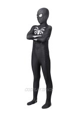 Photo2: Symbiote Black Suit Spider-Man in Marvel's Spider Man Miles Morales PS5 Cosplay Costume Kids (2)