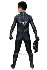 Photo4: Spider-Man 3 Eddie Brock / Venom Cosplay Costume Kids (4)