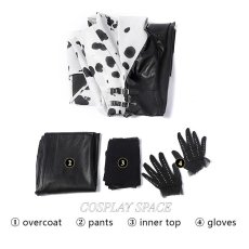 Photo13: Disney Movie Cruella de Vil Cosplay Costume (13)