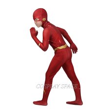 Photo2: The Flash Season 5 Barry Allen Cosplay Costume Kids (2)