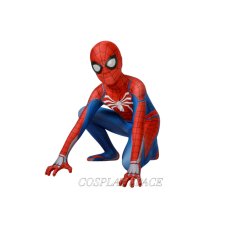 Photo1: MARVEL SPIDER-MAN PS4 Cosplay Cstume Kids (1)