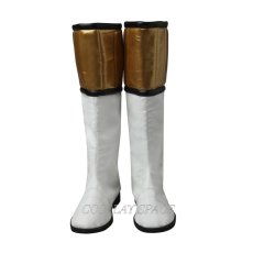 Photo1: Mighty Morphin Power Rangers Tommy Oliver white ranger Cosplay Boots (1)