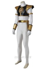 Photo2: Mighty Morphin Power Rangers  Tommy Oliver white ranger Cosplay Costume  (2)