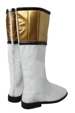 Photo3: Mighty Morphin Power Rangers Tommy Oliver white ranger Cosplay Boots (3)