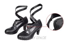 Photo2: Genshin Impact La Signora Cosplay Shoes (2)