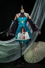 Photo1: Honkai: Star Rail Qingque Cosplay Costume (1)