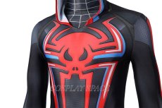 Photo7: Spider-Man miles Morales 2099 suit Cosplay Costume (7)