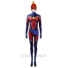 Photo1: Avengers: Endgame Captain Marvel Carol Danvers Cosplay Costume (1)