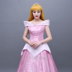 Photo6: Sleeping Beauty Aurora Disney Princess Dress Cosplay Costume (6)