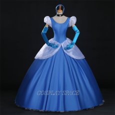 Photo1: Cinderella Princess Cindy Dress Disney Cosplay Costume (1)