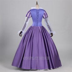 Photo4: Tangeld Disney Anime Rapunzel Dress Cosplay Costume (4)