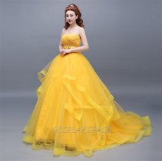 Photo3: Beauty And The Beast Belle Princess Cosplay Costume (3)