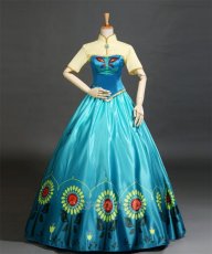 Photo5: Disney Frozen Anna Princess Cosplay Costume (5)