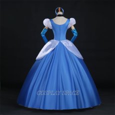 Photo4: Cinderella Princess Cindy Dress Disney Cosplay Costume (4)