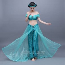 Photo2: Alladin Jasmine Princess Cosplay Costume (2)