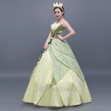 Photo4: The Frog Prince Disney Anime Princess Dress Cosplay Costume (4)