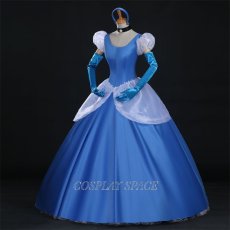 Photo2: Cinderella Princess Cindy Dress Disney Cosplay Costume (2)