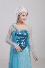 Photo6: Frozen Elsa Disney Dress Cosplay Costume (6)