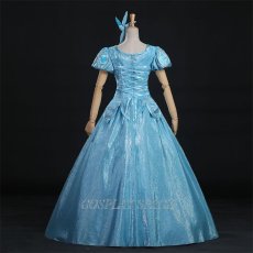 Photo4: Disney The Little Mermaid Ariel Princess Blue Dress Cosplay Costume (4)