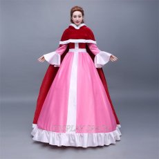 Photo6: Beauty And The Beast Belle Princess Dress Cosplay Costume (6)