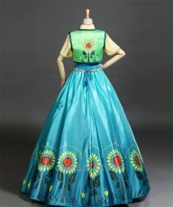 Photo4: Disney Frozen Anna Princess Cosplay Costume (4)