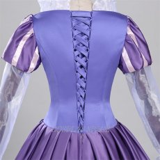 Photo11: Tangeld Disney Anime Rapunzel Dress Cosplay Costume (11)