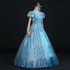 Photo2: Disney The Little Mermaid Ariel Princess Blue Dress Cosplay Costume (2)