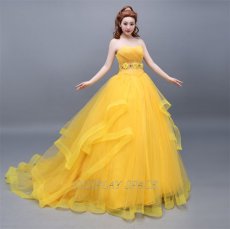 Photo2: Beauty And The Beast Belle Princess Cosplay Costume (2)