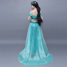 Photo5: Alladin Jasmine Princess Cosplay Costume (5)