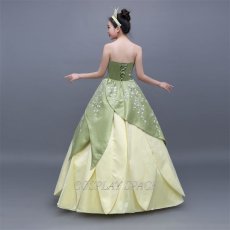 Photo5: The Frog Prince Disney Anime Princess Dress Cosplay Costume (5)