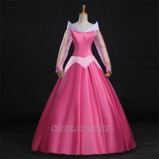 Photo1: Sleeping Beauty Aurora Green’s Fairy Tales Dress Cosplay Costume (1)