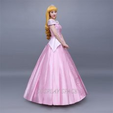 Photo4: Sleeping Beauty Aurora Disney Princess Dress Cosplay Costume (4)