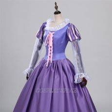 Photo5: Tangeld Disney Anime Rapunzel Dress Cosplay Costume (5)