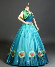 Photo3: Disney Frozen Anna Princess Cosplay Costume (3)