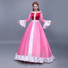 Photo3: Beauty And The Beast Belle Princess Dress Cosplay Costume (3)