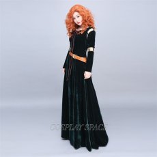 Photo4: Brave Disney Anime Merida Dress Cosplay Costume (4)