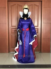 Photo1: Snow White And The Seven Dwarfs Disney Anime The Bad Qween Cosplay Costume (1)