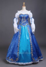 Photo1: Sleeping Beauty Aurora Green’s Fairy Tales Dress Cosplay Costume (1)