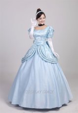 Photo4: Cinderella Princess Cindy Dress Disney Cosplay Costume (4)