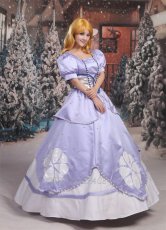 Photo3: Disney Anime Little Princess Sophia Cosplay Costume (3)