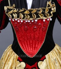 Photo7: Alice In Wonderland The Red Qween Dress Cosplay Costume (7)